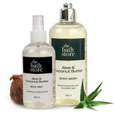 The Bath Store aloe coconut collection - ideal for daily use